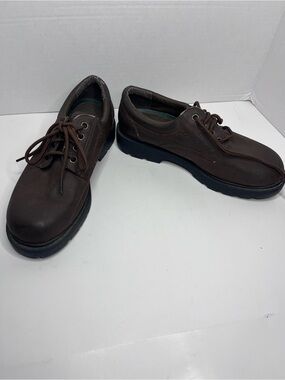 Penmans Size 7 Men’s Brown Lace-Up Casual Leather Shoes